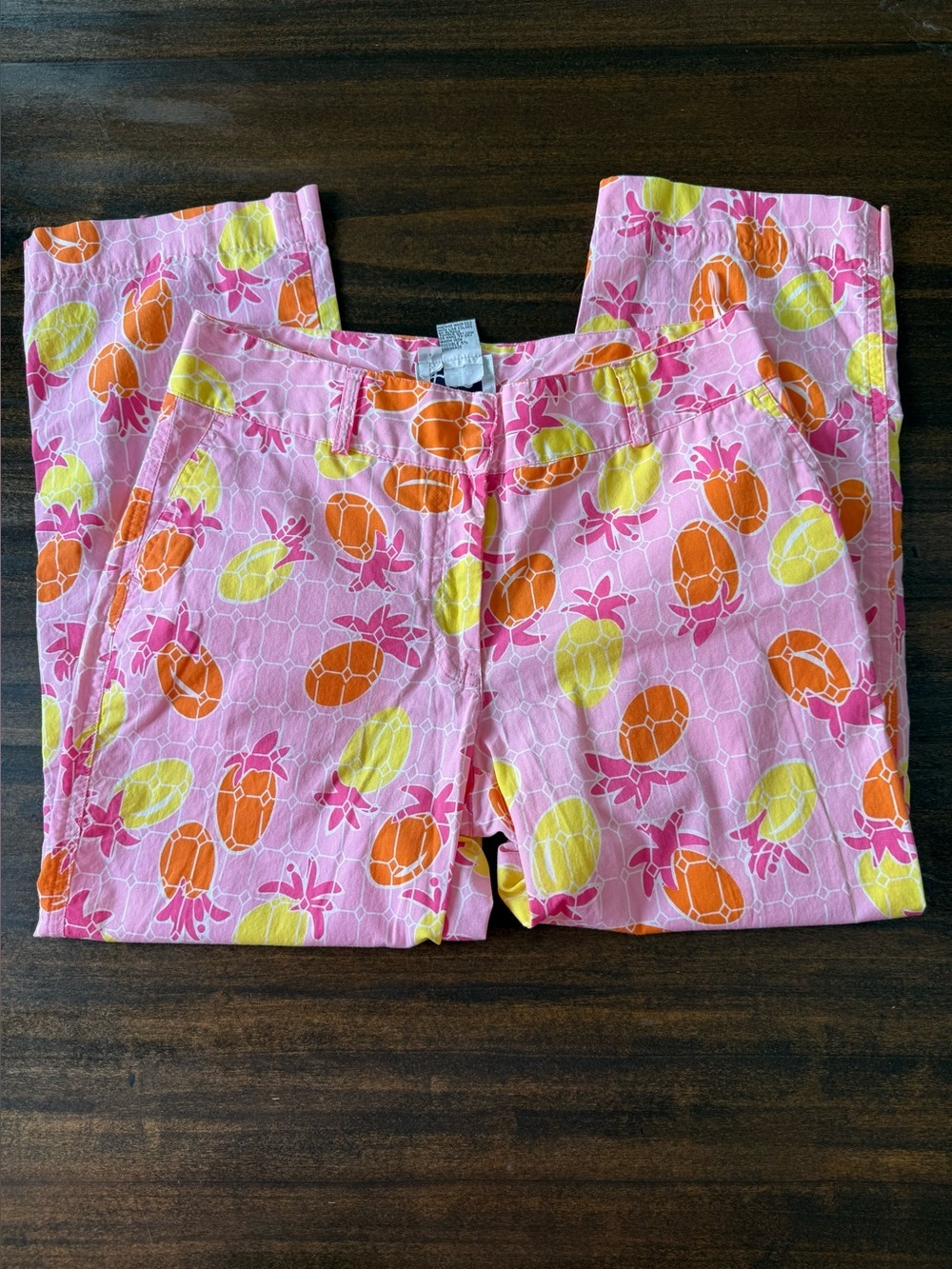Lilly Pulitzer Pink, orange and yellow Pineapple-Print Pants